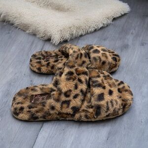 Jellypop Leopard Print Slippers